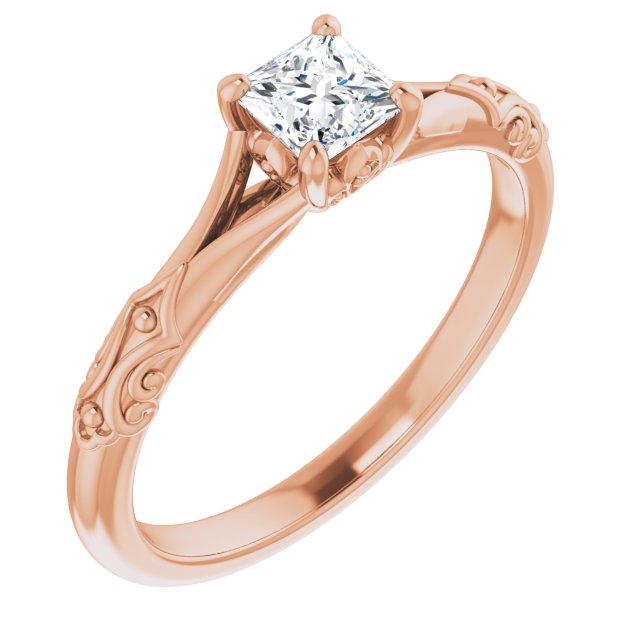 square-14K Rose gold