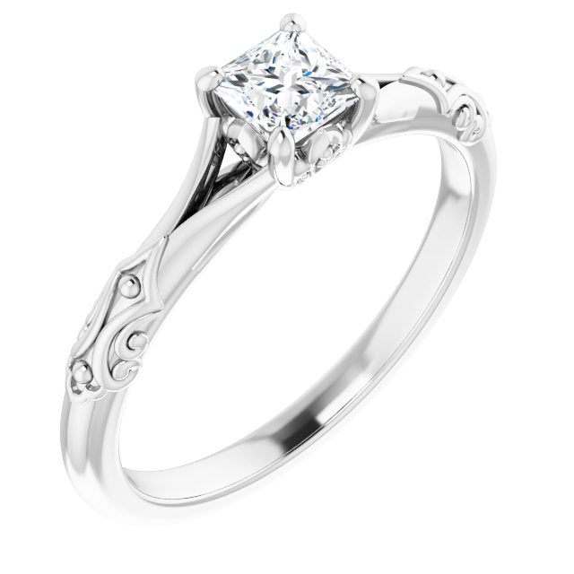 square-10K White gold