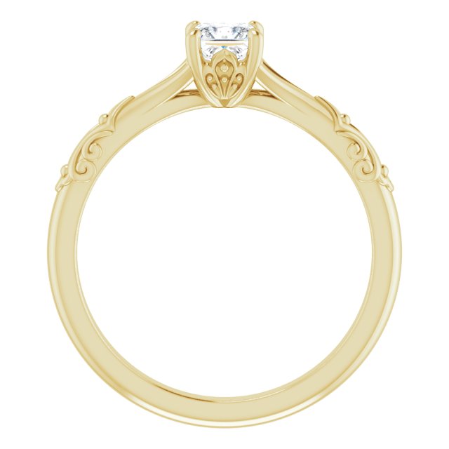 square-14K Yellow gold
