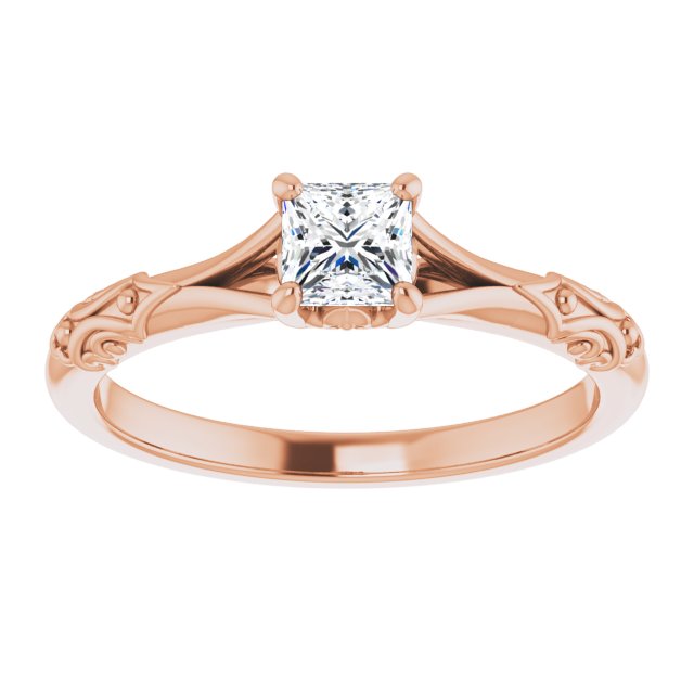 square-14K Rose gold