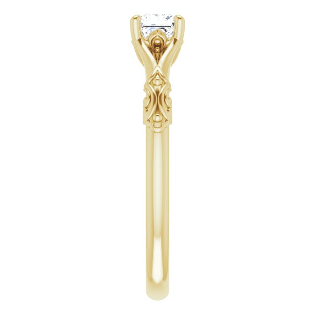 square-14K Yellow gold
