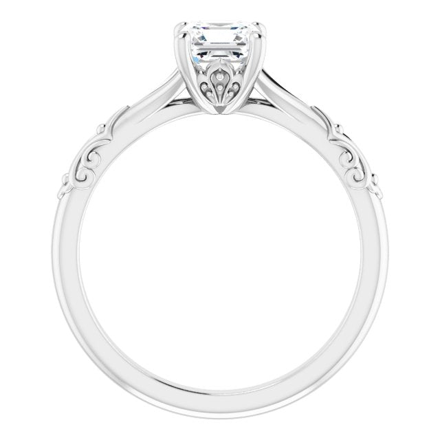 asscher-10K White gold