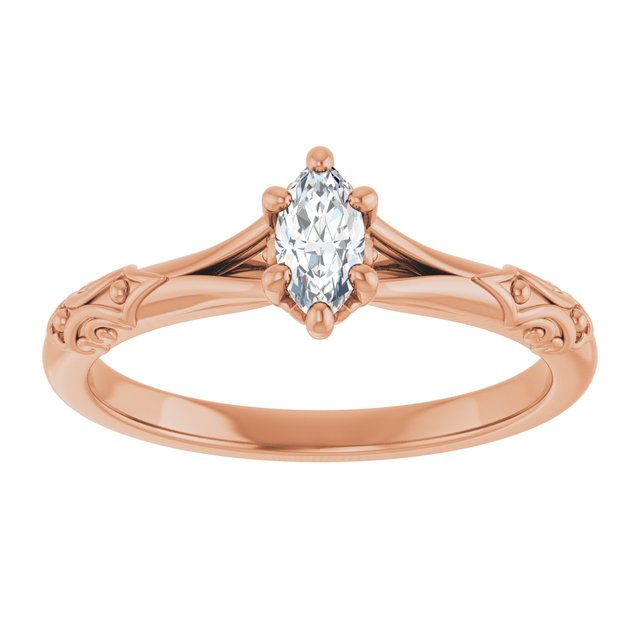 marquise-14K Rose gold