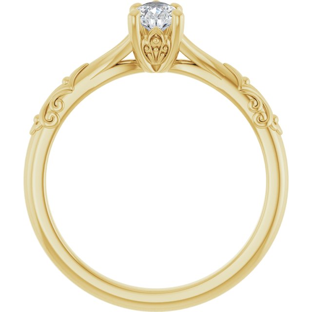 pear-10K Yellow gold