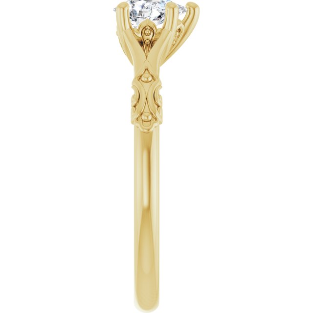 pear-14K Yellow gold