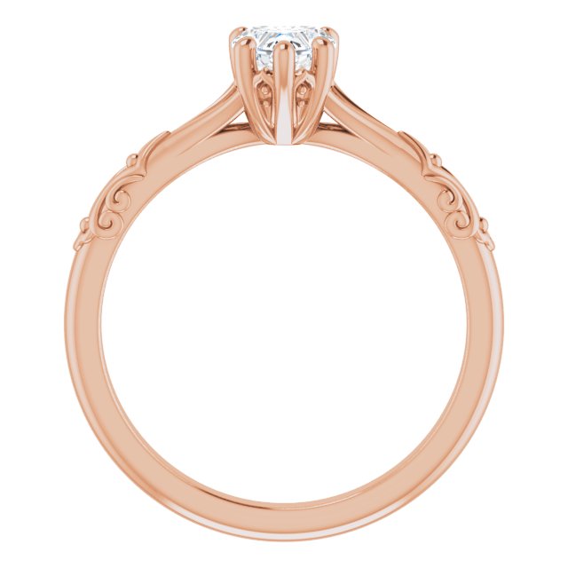 heart-14K Rose gold
