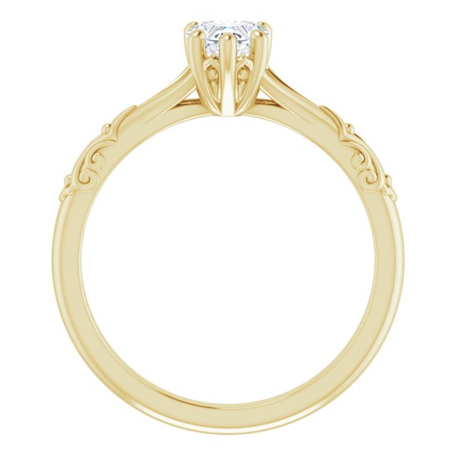 heart-14K Yellow gold