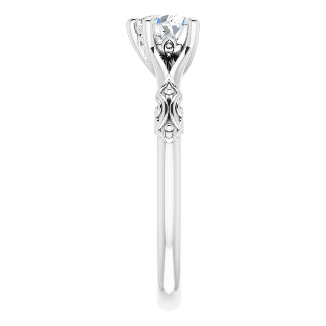 heart-14K White gold