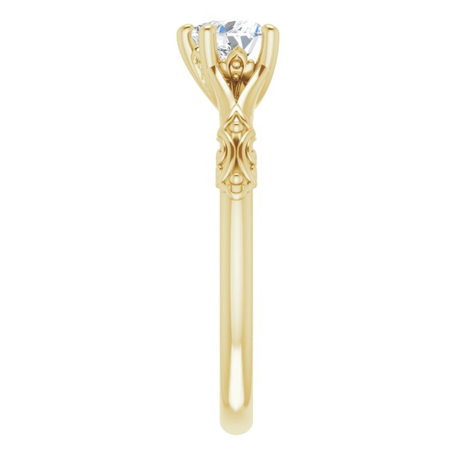 heart-14K Yellow gold