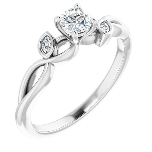 round-10K White gold