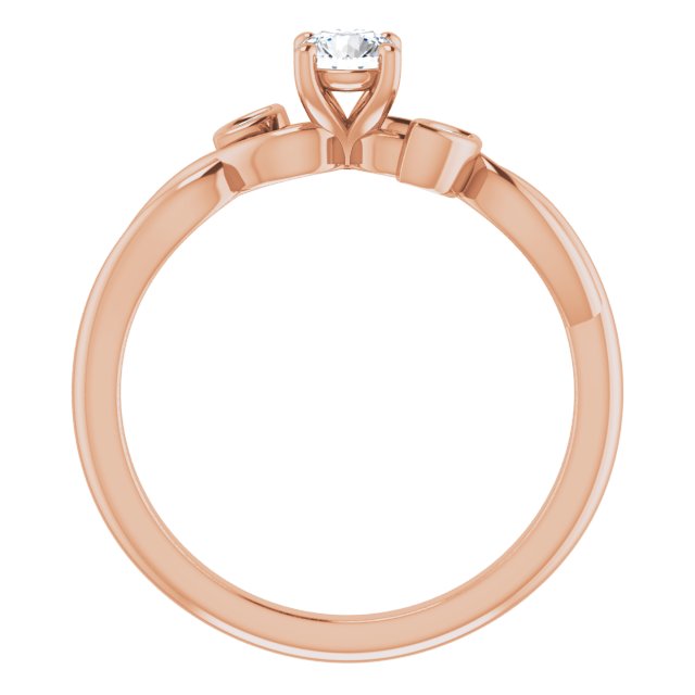 round-18K Rose gold