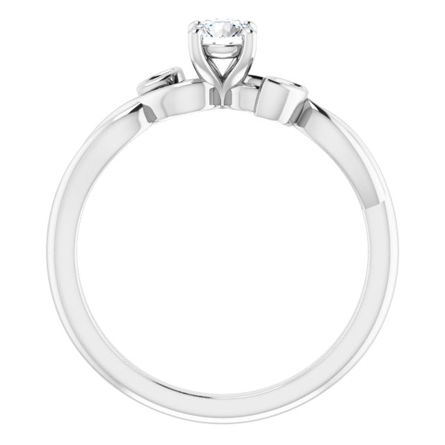 round-14K White gold