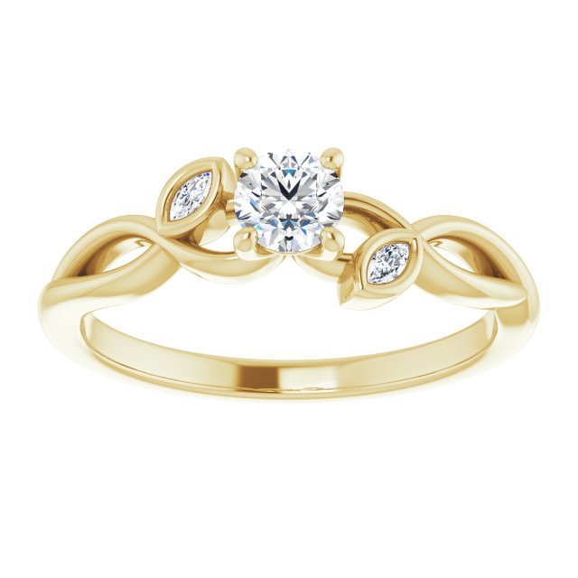 round-10K Yellow gold