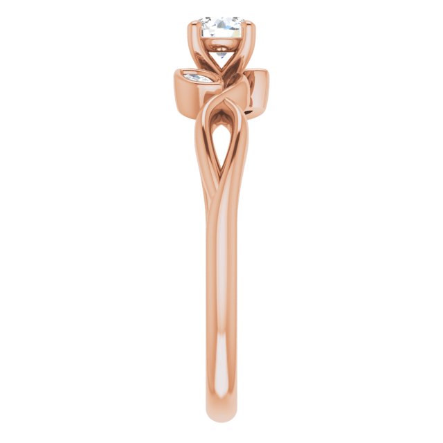 round-10K Rose gold