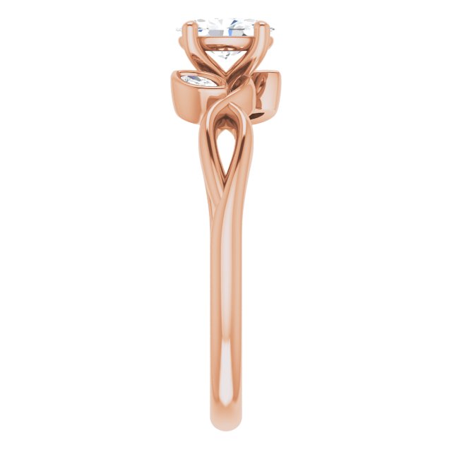oval-18K Rose gold