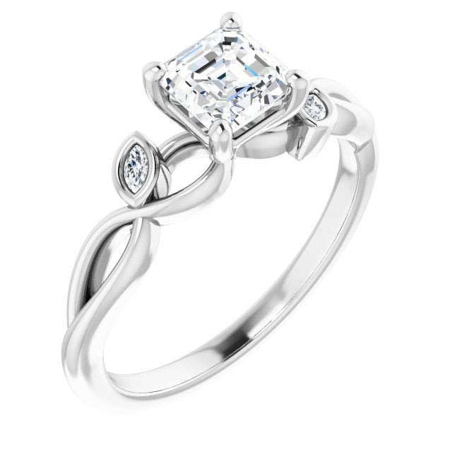 asscher-10K White gold