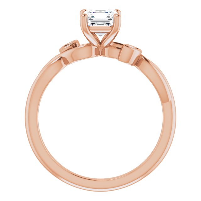 asscher-10K Rose gold