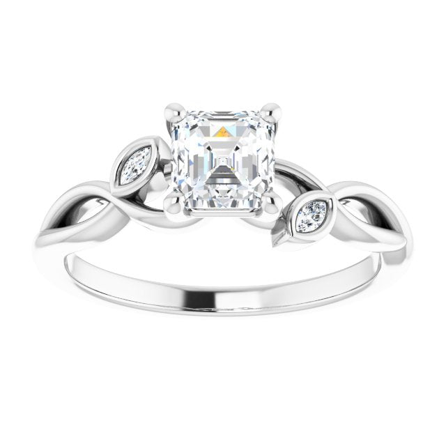 asscher-10K White gold