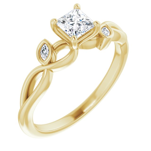 square-10K Yellow gold