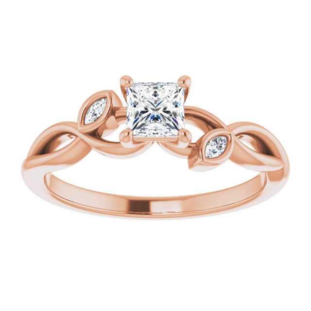 square-10K Rose gold