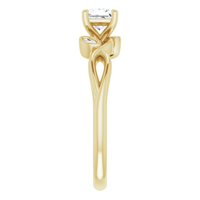 square-14K Yellow gold