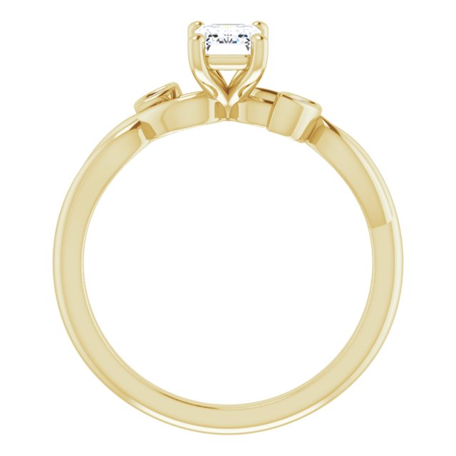 emerald-10K Yellow gold