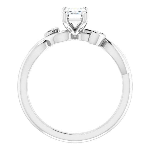 emerald-14K White gold