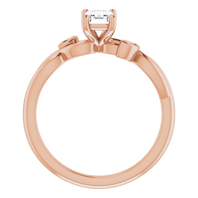 emerald-10K Rose gold