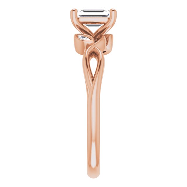 emerald-10K Rose gold