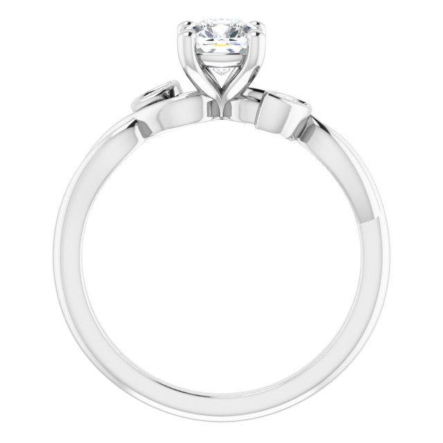 cushion-10K White gold