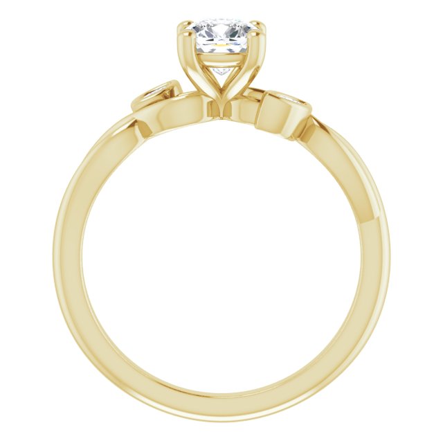 cushion-10K Yellow gold