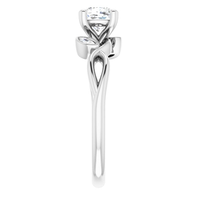 cushion-10K White gold