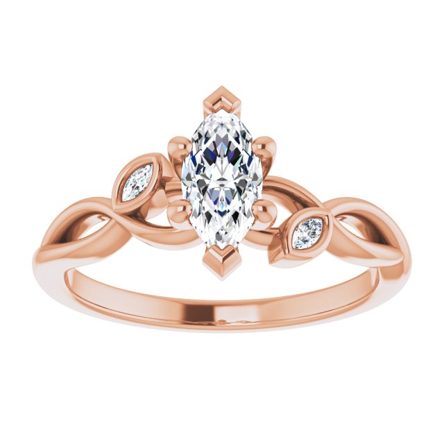 marquise-14K Rose gold