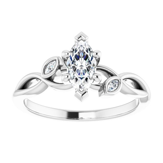marquise-14K White gold