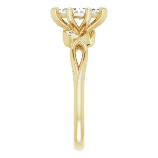 marquise-14K Yellow gold
