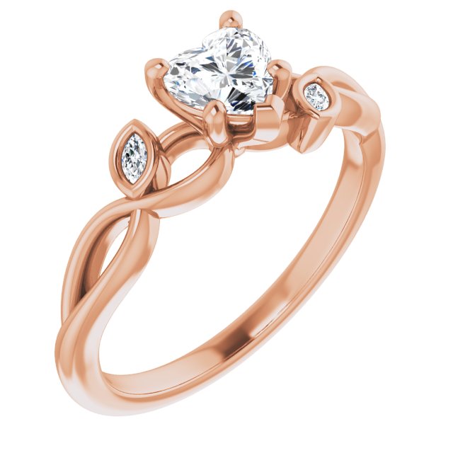 heart-18K Rose gold