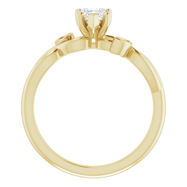 heart-10K Yellow gold