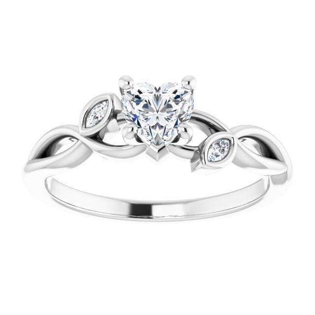 heart-10K White gold
