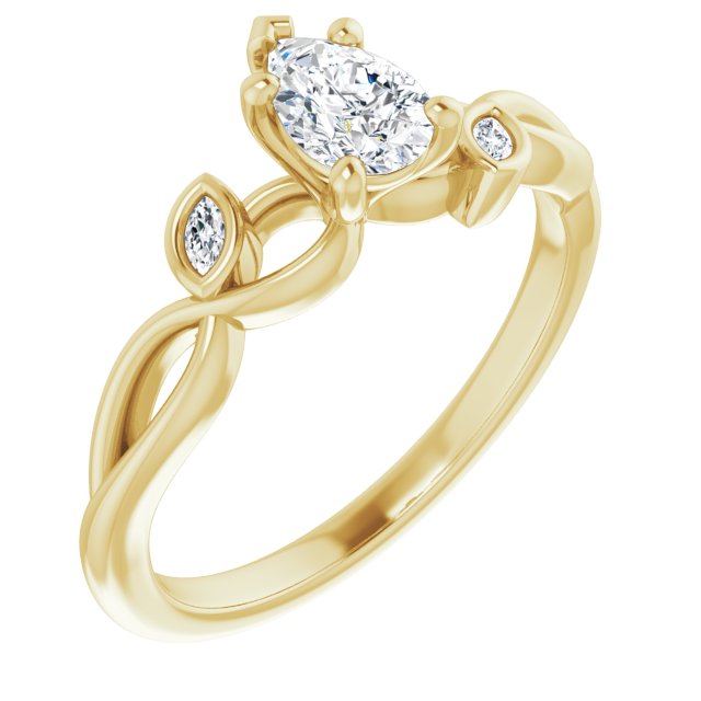 pear-14K Yellow gold