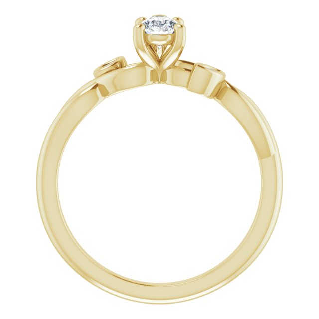 pear-14K Yellow gold