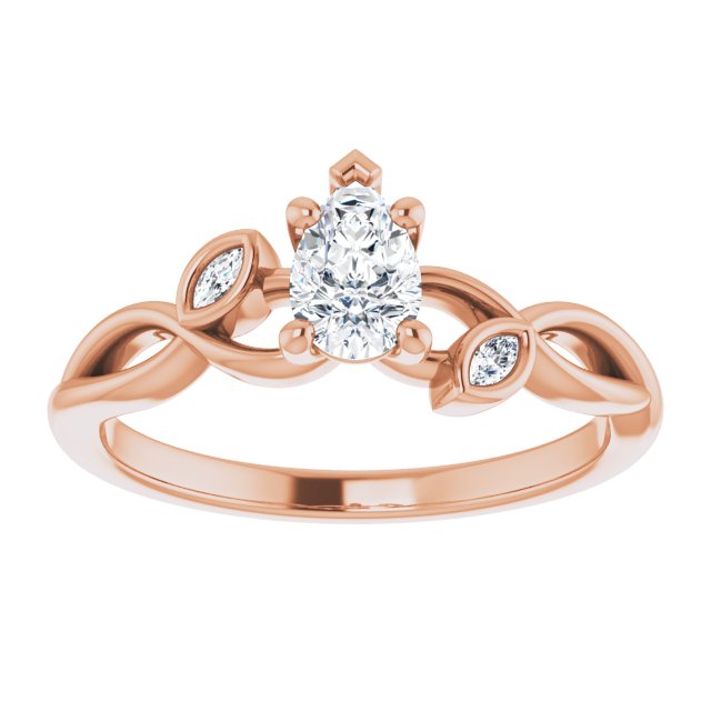 pear-14K Rose gold
