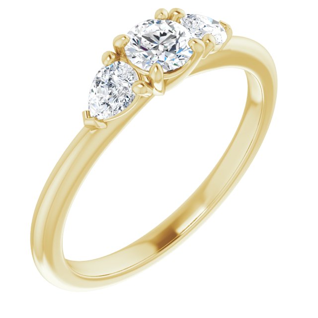 round-10K Yellow gold