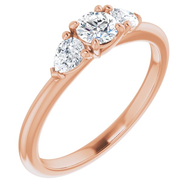 round-18K Rose gold