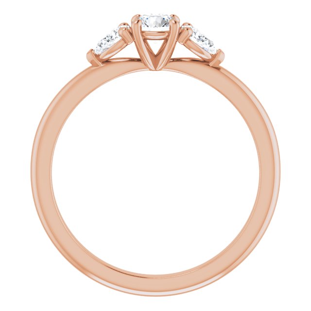 round-10K Rose gold