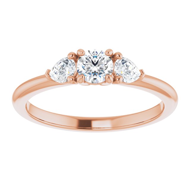 round-18K Rose gold