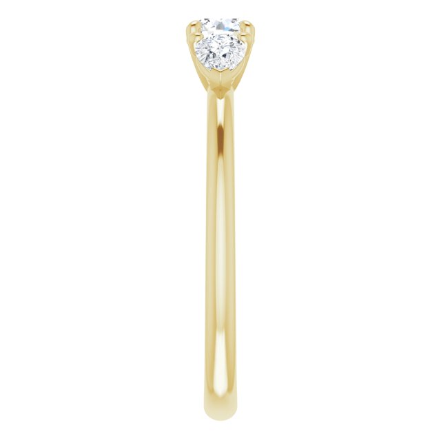round-14K Yellow gold