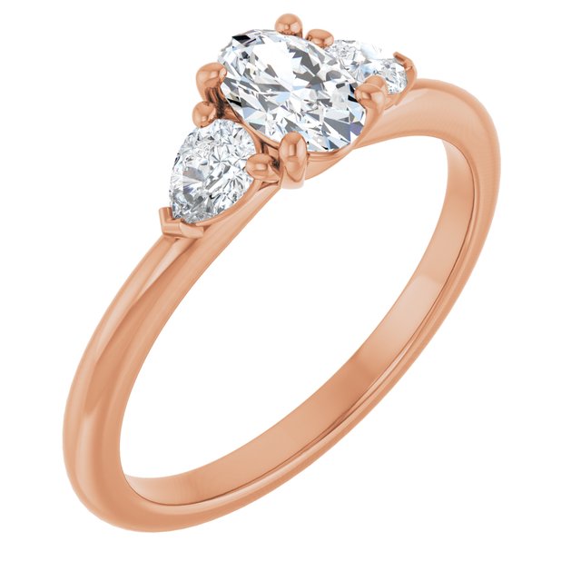 oval-10K Rose gold
