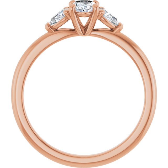oval-10K Rose gold