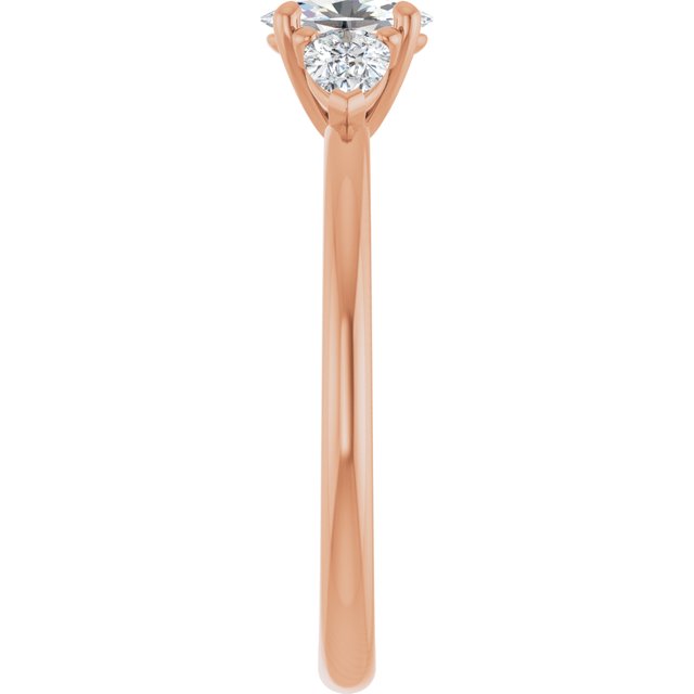 oval-18K Rose gold