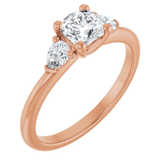 cushion-10K Rose gold